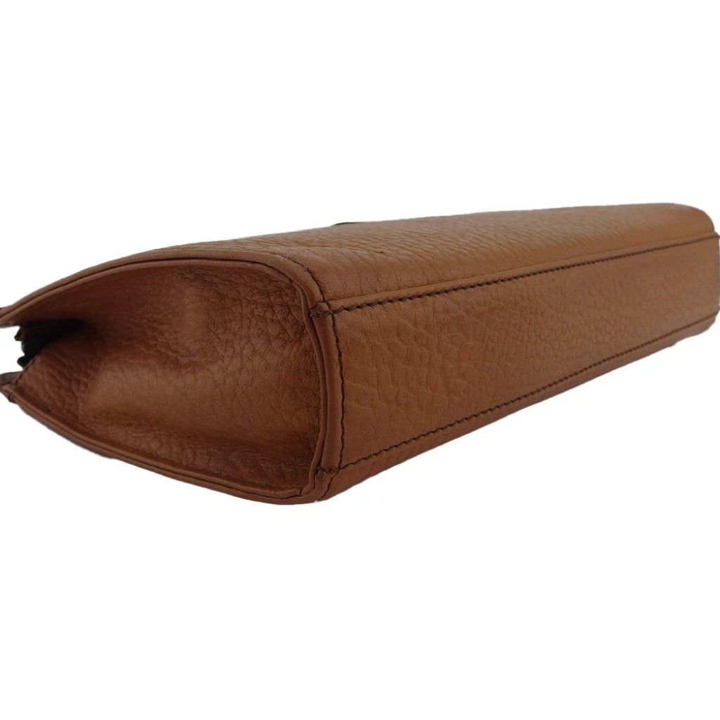 Burberry Clutch Bag Light Brown Brown Women Authentic Secondhand